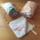 Foxy Baby Miniwetbag (Feuchttuchtasche, Seifensäckchen) - 3 Fächer (2 Nasstaschen, 1 Trockenfach)